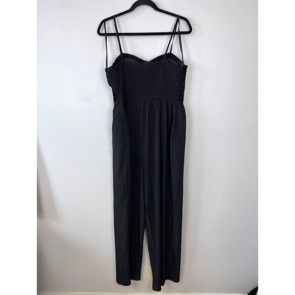 BOG Collective Velvet Bustier Jumpsuit Whimsygoth Wide Leg Floral Gothic Size XL - Picture 6 of 14